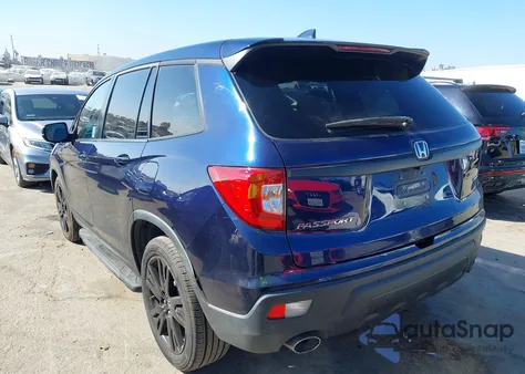 2019 Honda Passport Sport из США, поврежденный, VIN 5FNYF7H21KB001551